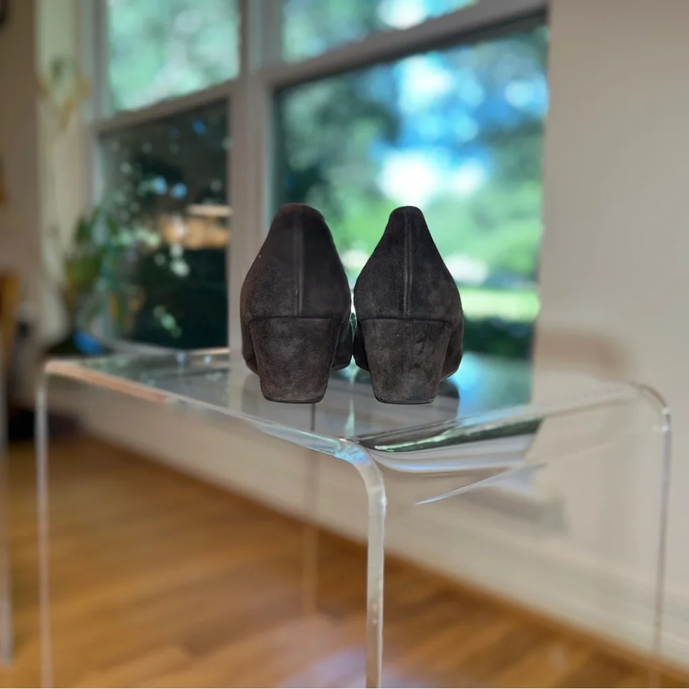 Chie Mihara Chocolate Suede Wedges - Picture 5 of 11